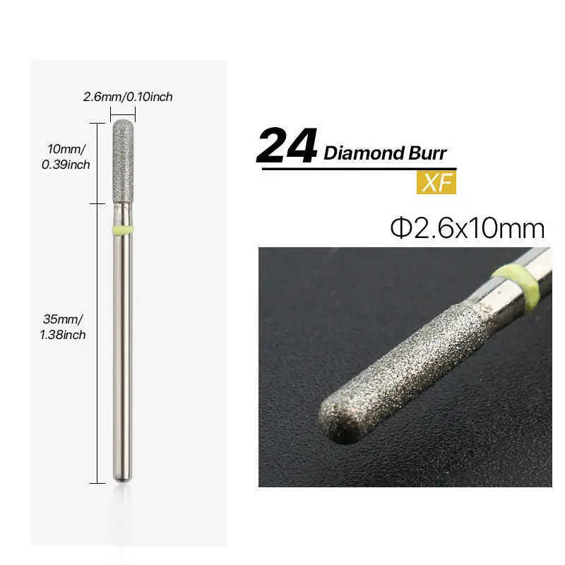 Diamond Milling Cutters For Manicure Beginner Nail Drill Bits Removing Dead Skin On The Edge Of The Nail Tool