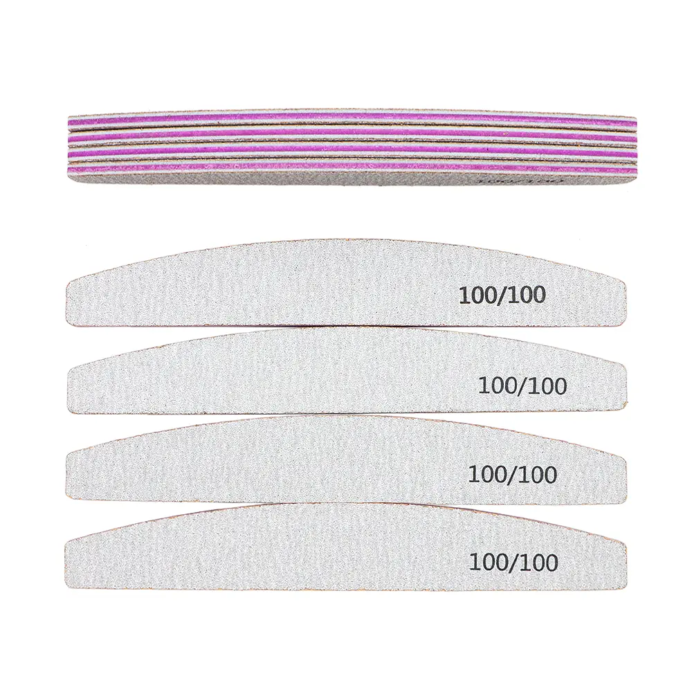 Professional File For Nail Art buffer 100/100 Sandpaper Manicure Care File Sanding Polishing Nails File Grinding Equipment Tool