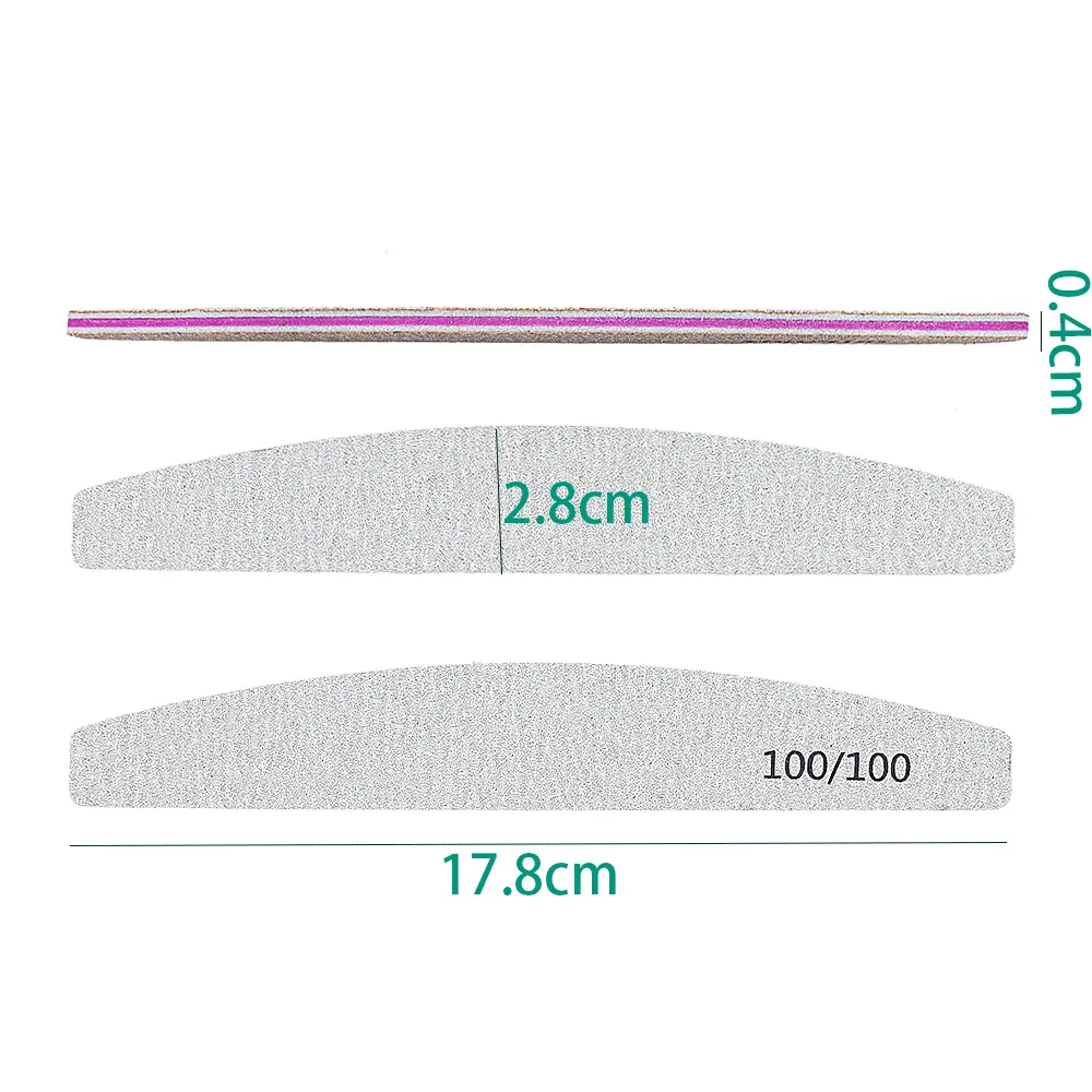 Professional File For Nail Art buffer 100/100 Sandpaper Manicure Care File Sanding Polishing Nails File Grinding Equipment Tool