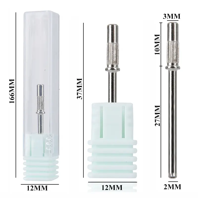 100/50Pcs 3MM Mini Nail Sanding Bands With 1PC Shaft Set 3/32" Nail Drill Bits SandBands For Dead Skin Calluses Nail Gel Remove