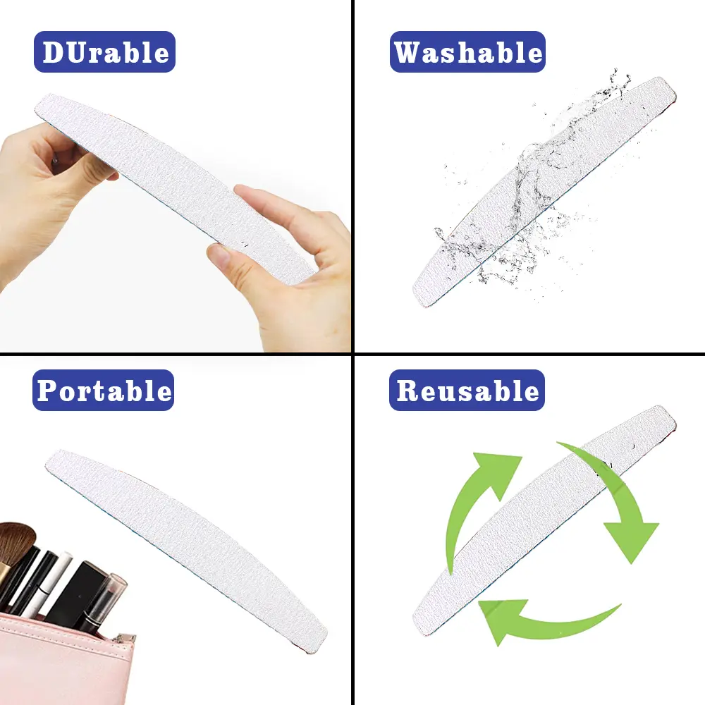 Professional File For Nail Art buffer 100/100 Sandpaper Manicure Care File Sanding Polishing Nails File Grinding Equipment Tool