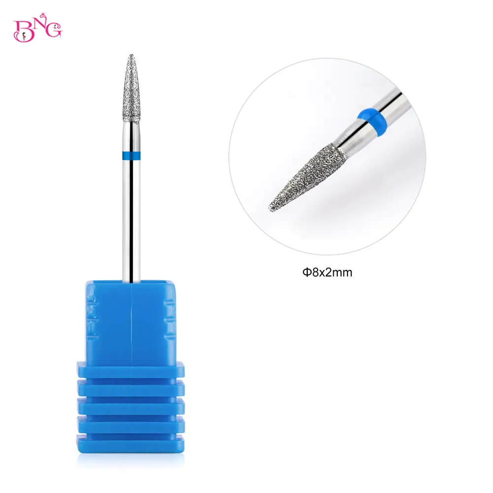 1PC Diamond Nail Drill Bit Pedicure Drill Bits Electric Nail File For Acrylic Gel Nails Cuticle Remover Manicure Pedicure Tools