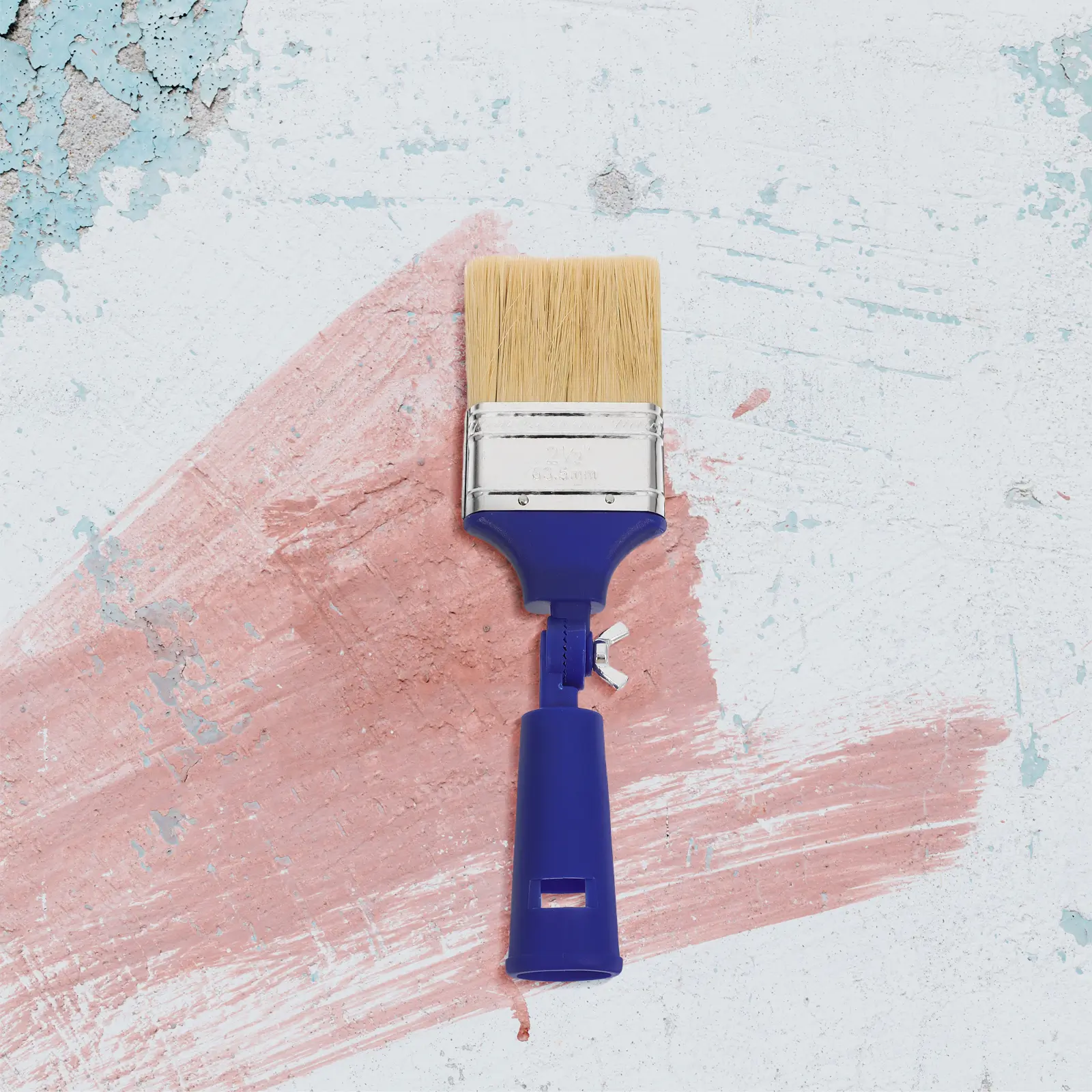 Adjustable Paint Brushes No Dead Ends 270 Degree Angled Blue Small Paddle Water Color Flat Tip Brush For H Painting Art Students