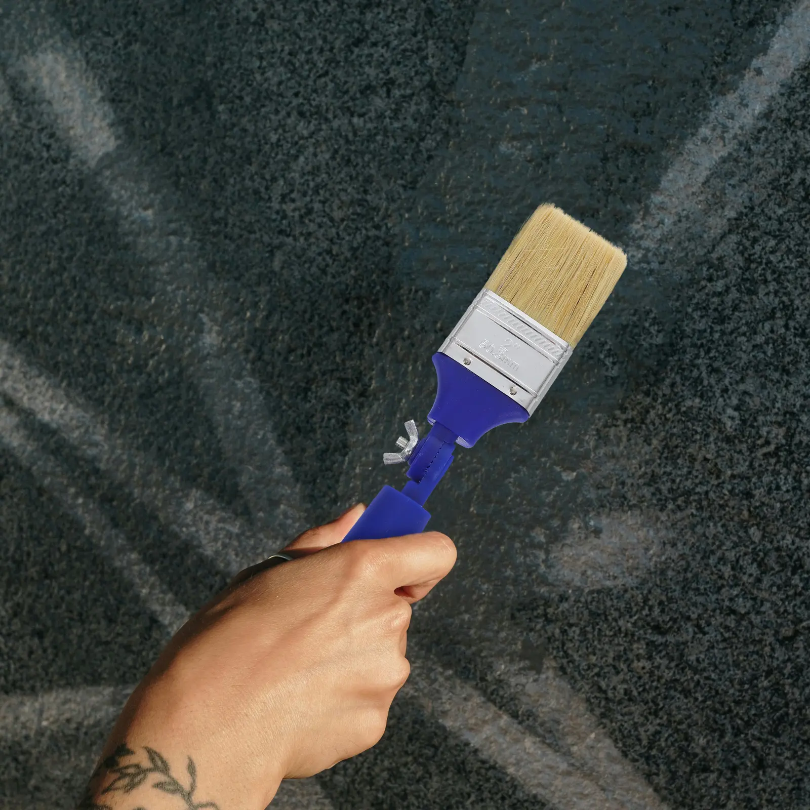 Adjustable Paint Brushes Fine Detail Blue Angled Wire Brick Cleaning Tool Versatile Pigment Compatible Easy Clean Watercolor