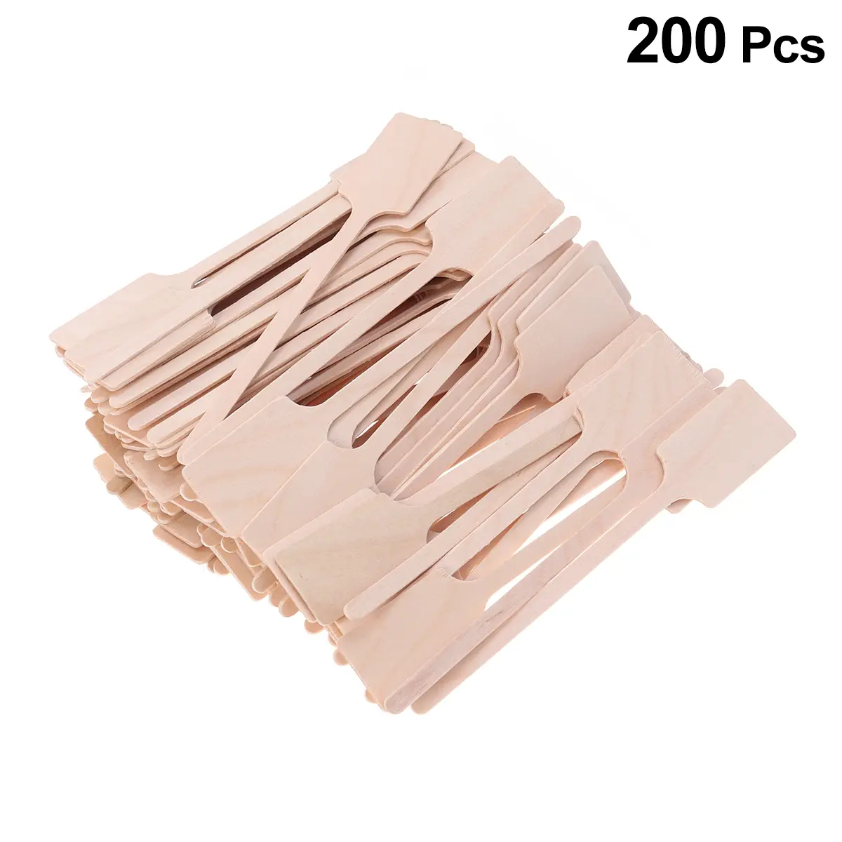200PCS Wooden Coffee Stirring Sticks Disposable for Espresso Tea Juice Cocktail Martini Swizzle Milk Non Toxic