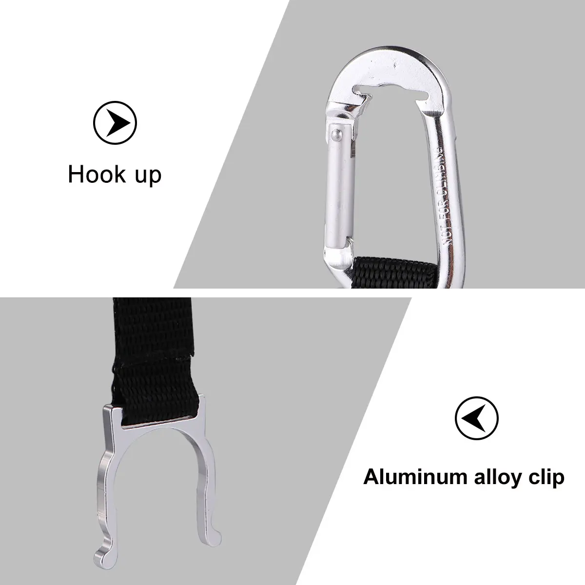 Aluminum Alloy Water Bottle Buckle Portable Bottle Holder Clip Drink Travel Outdoor Hiking Camping Fishing Bike Motorcycle