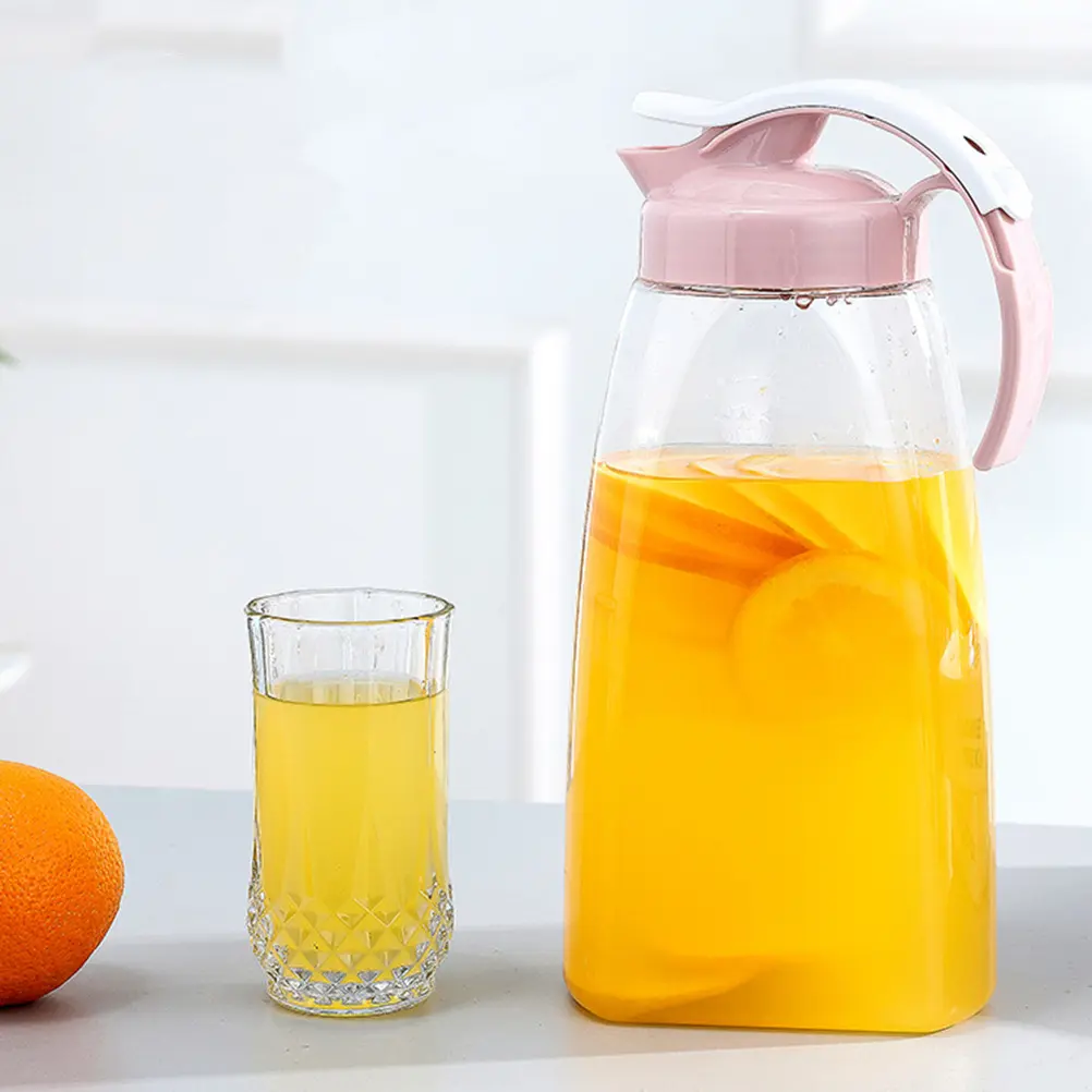 Cold Water Pitcher Food Safe Plastic Large Capacity Beverage Jug Heat Resistant Juice Kettle Kitchen Barware for Family