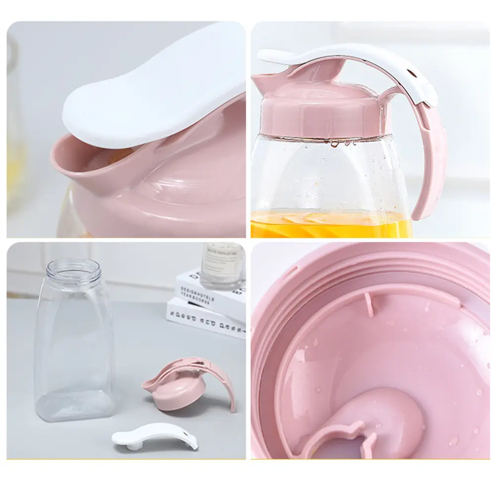 Cold Water Pitcher Food Safe Plastic Large Capacity Beverage Jug Heat Resistant Juice Kettle Kitchen Barware for Family