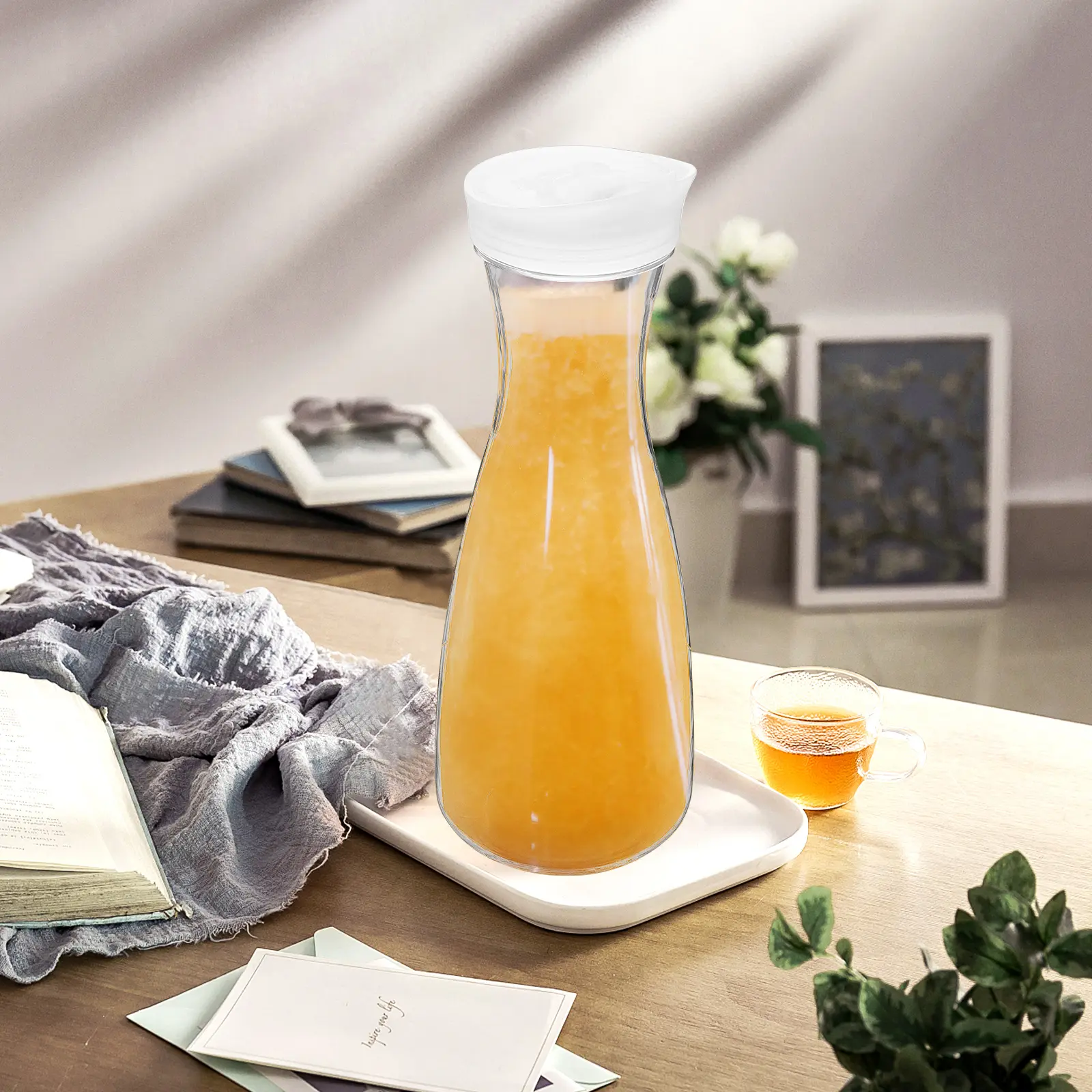 Juice Jug Containers for Party Drinks Pitcher with Lid Pots PC Jugs Water Beverages