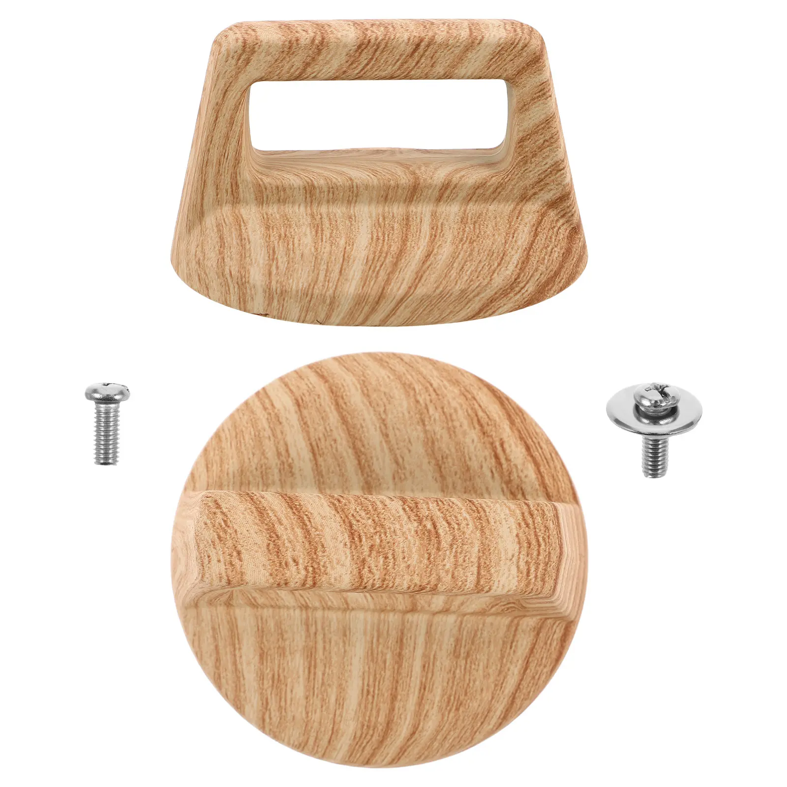 Wood Grain Pot Lid Handle Universal Replacement Heat-resistant Cover Knob for Pan Grip