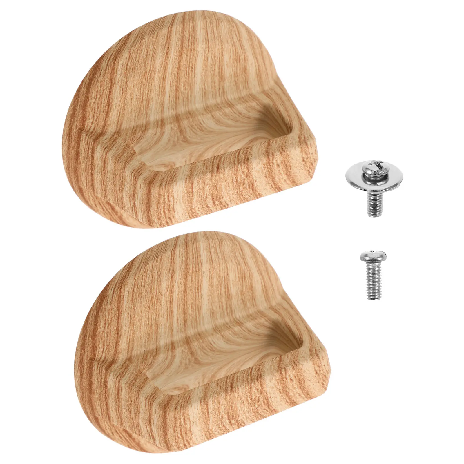 Wood Grain Pot Lid Handle Universal Replacement Heat-resistant Cover Knob for Pan Grip