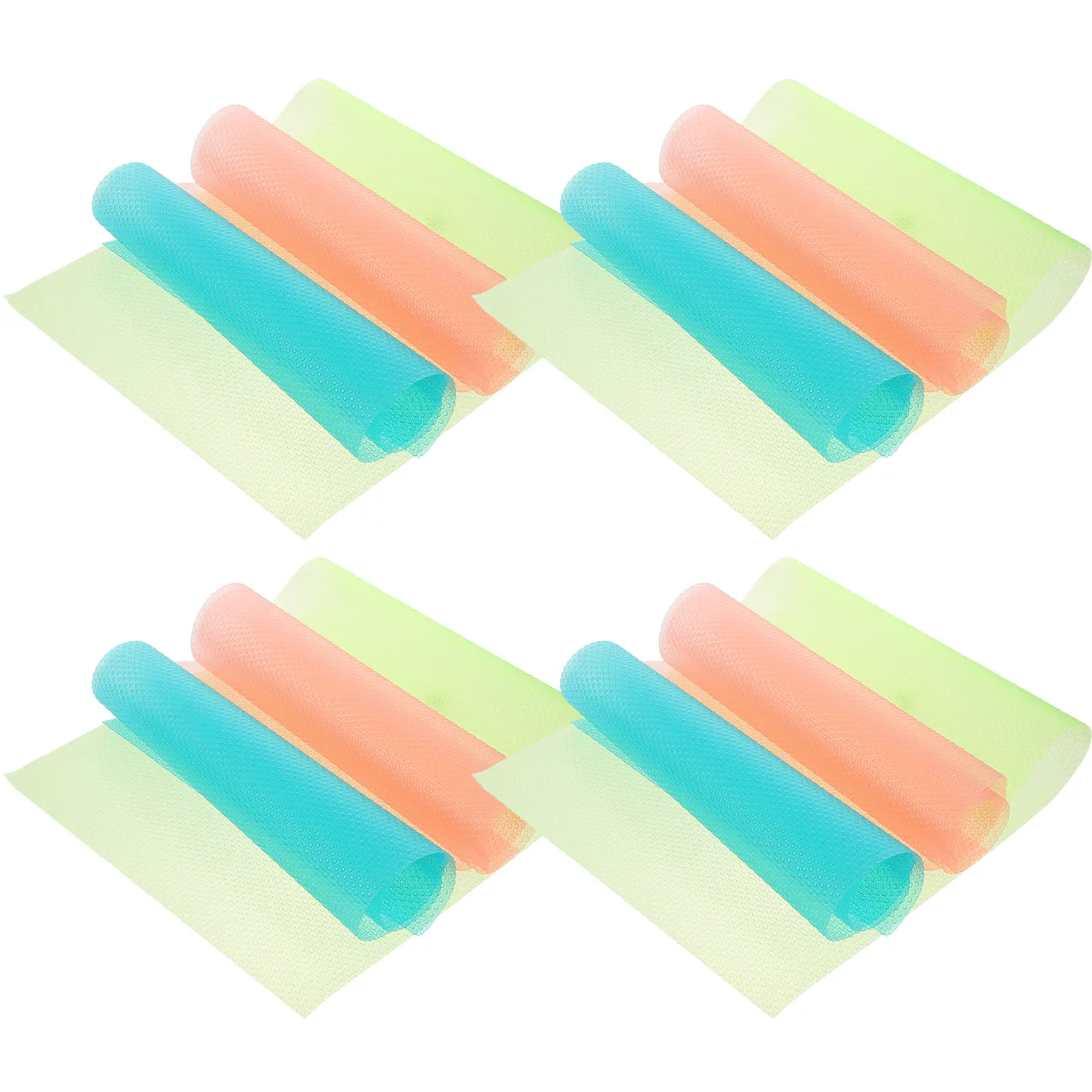12pcs Silicone Mats Cabinet Liners Fridge Shelf Kitchen Gadgets Waterproof Dust Proof Easy Clean Protect Furniture ganizing