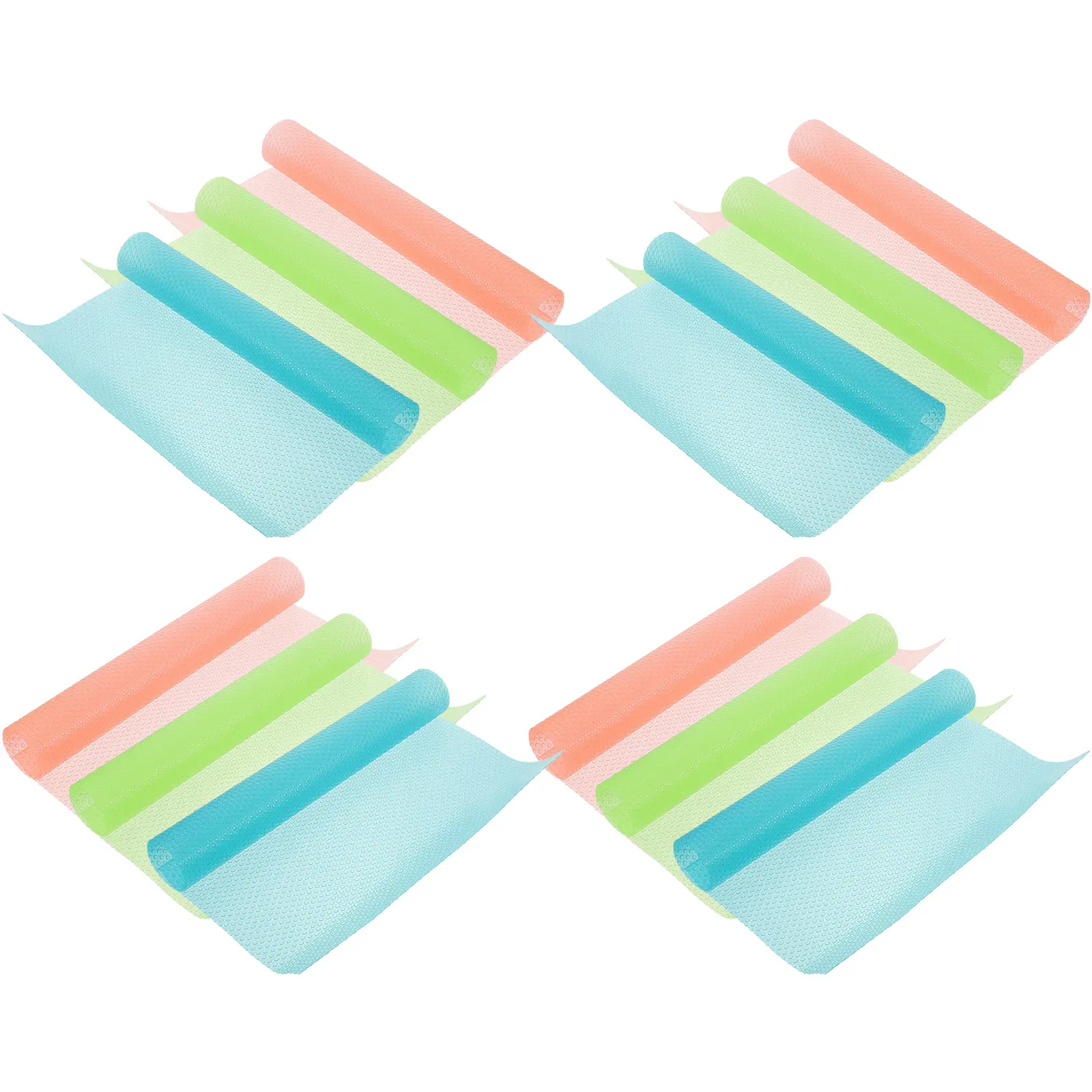 12pcs Silicone Mats Cabinet Liners Fridge Shelf Kitchen Gadgets Waterproof Dust Proof Easy Clean Protect Furniture ganizing