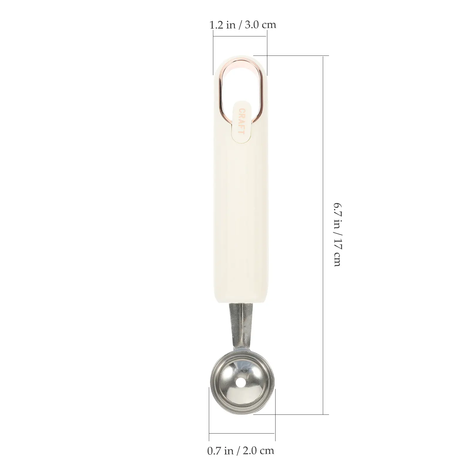 Stainless Steel Watermelon Baller Kitchen Fruit Spoon Melon Scoop Tool Lightweight Easy Clean Round Edge Dessert Cafe Bar