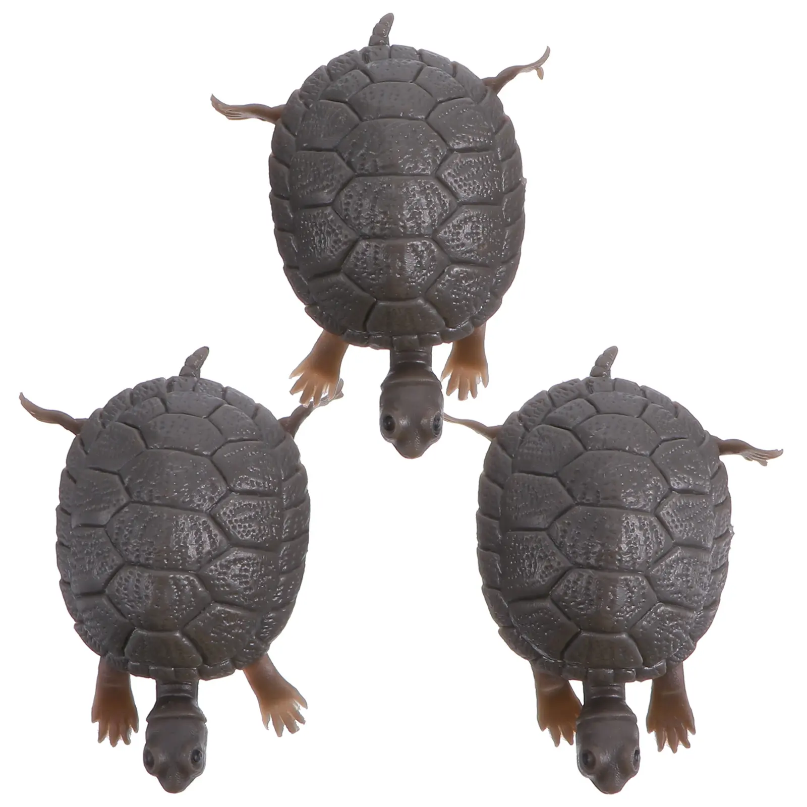 3pcs Plastic Turtle Fake Turtle Simulation Fish Tank Decoration Aquarium Toy nament Lifelike Underwater Kids Play Decor