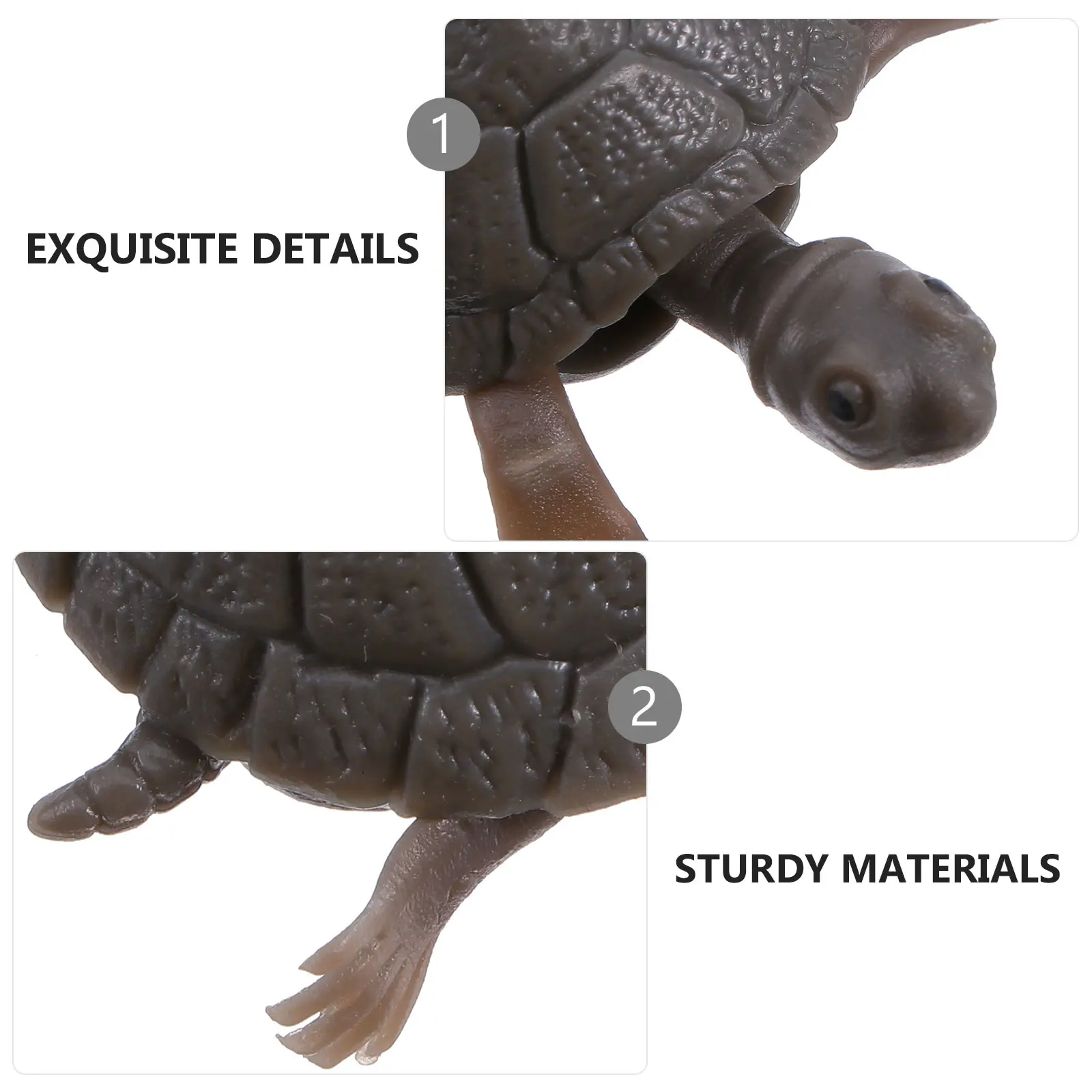3pcs Plastic Turtle Fake Turtle Simulation Fish Tank Decoration Aquarium Toy nament Lifelike Underwater Kids Play Decor