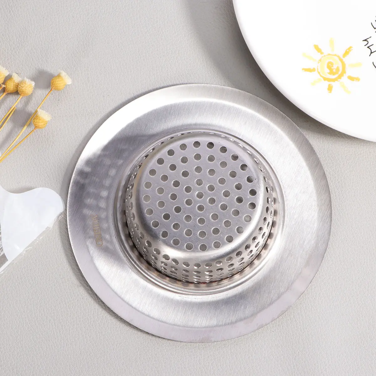 Filter Shower Screen Drain Stainless Steel Sink Strainer Basket Tub for Wash Basin