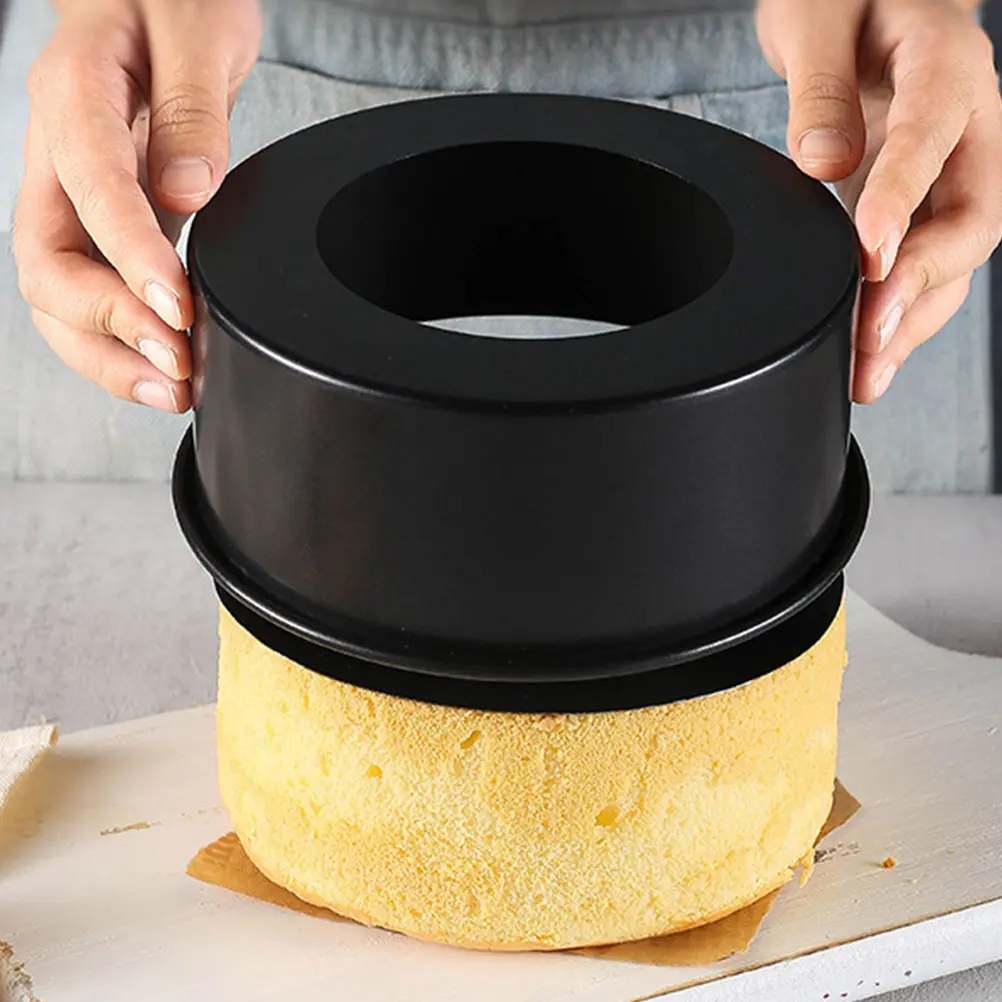 2Pcs Cake Mold 6 Inch Round Stainless Steel Small Pans Detachable Bottom Easy Clean Oven Safe Cake Pan Baking Tin Kitchen