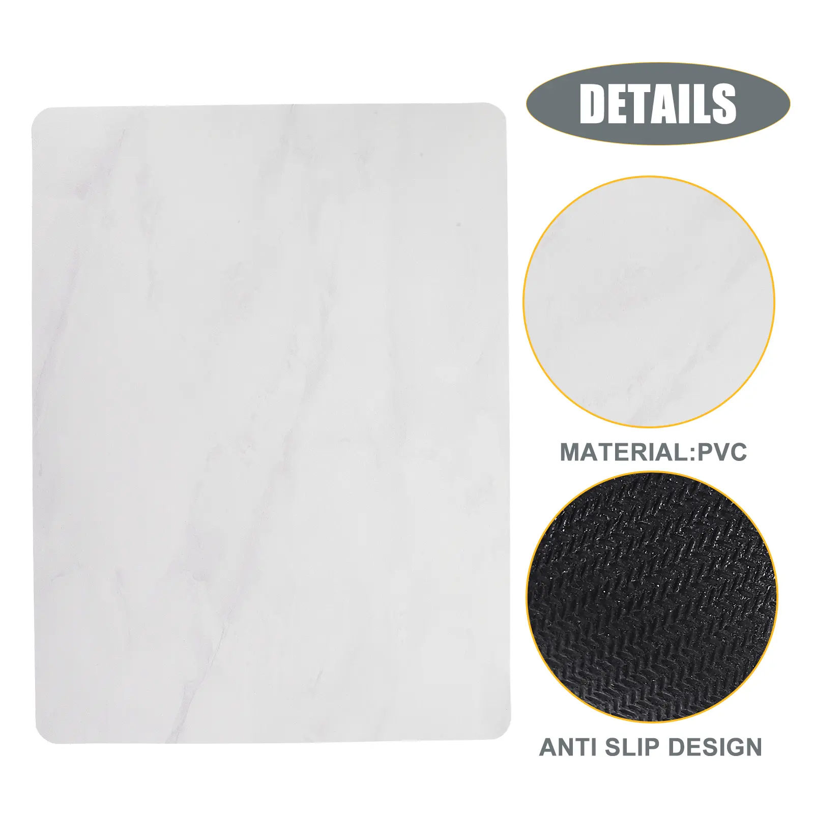 Water Absorbent Drying Mat 30x40 Kitchen Countertop PVC Pad Multipurpose Tableware Sink Mats Marble Pattern Protect Beautiful