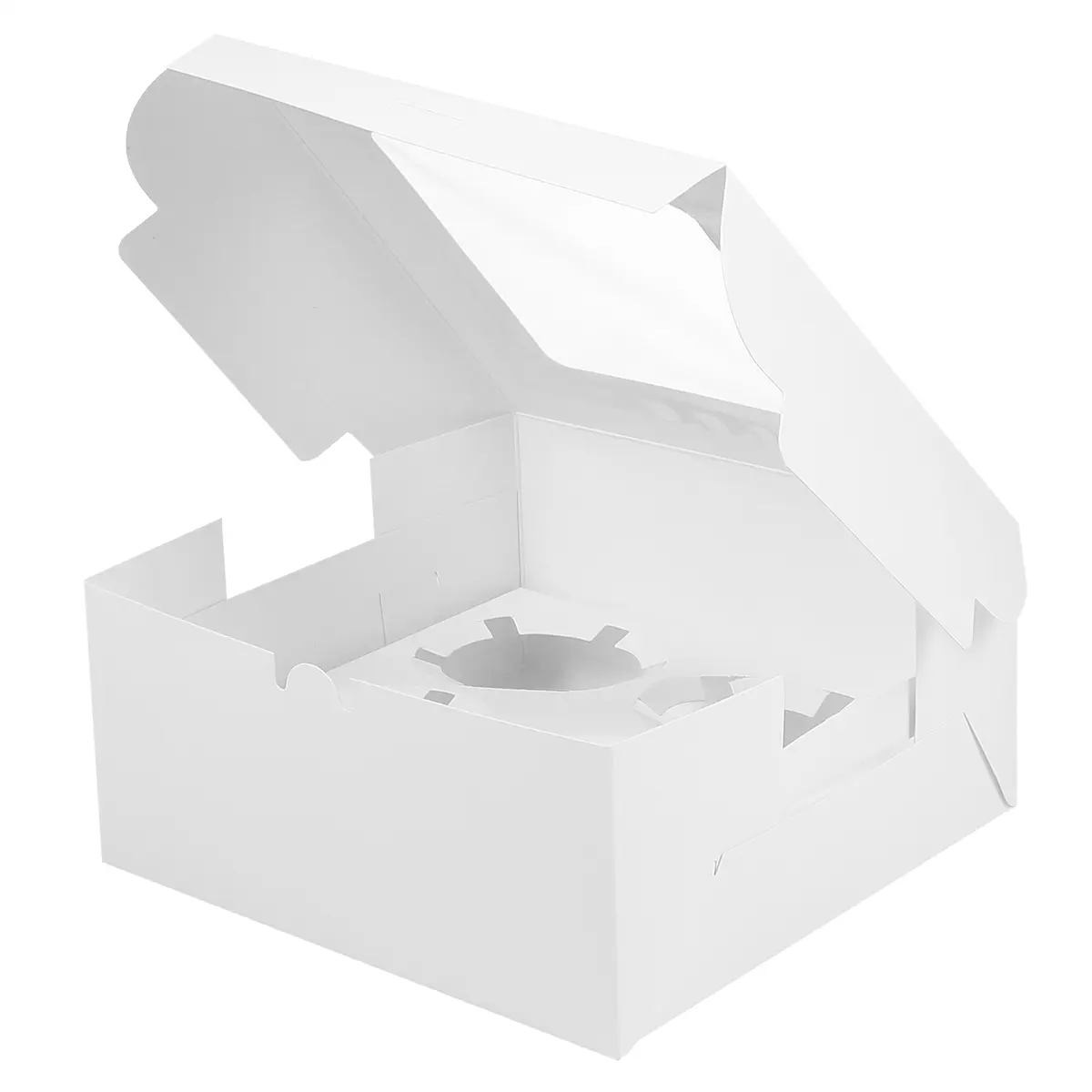 10 Pcs Cake Box Bakery Boxes Cardboard Egg Tart Package Cupcake Wrapping Biscuit
