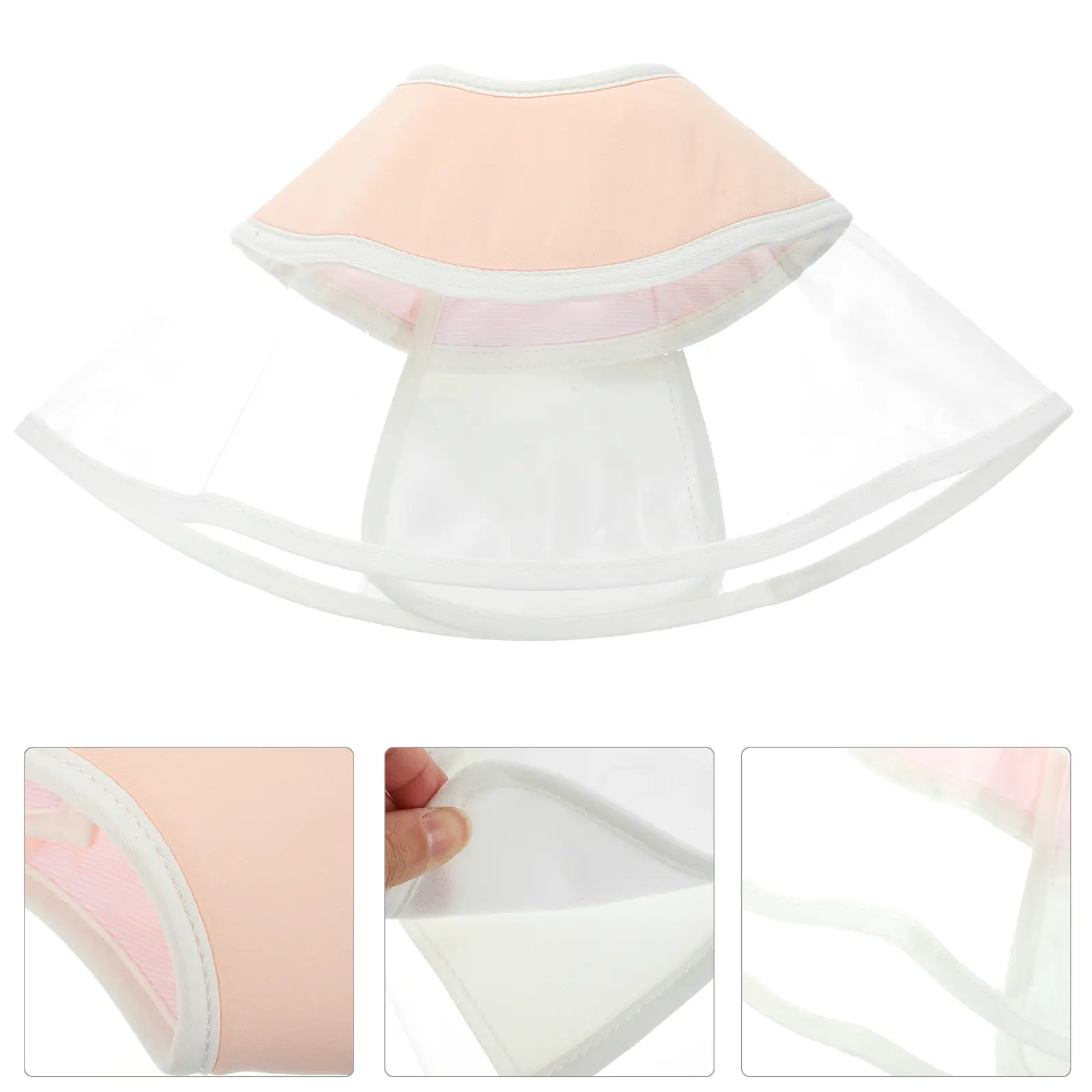 Kitten Collars Conical Necklace Small Cat Cone Adjustable Recovery Pet after Surgery Pink for