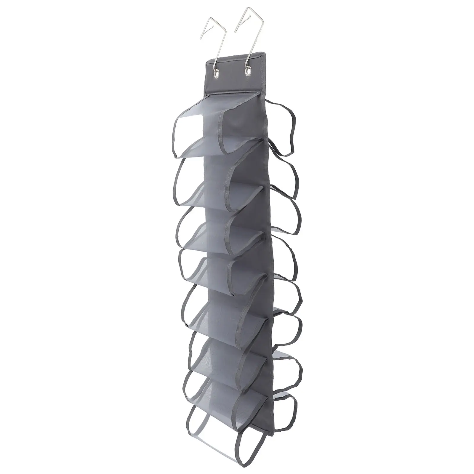 16 Layers White Multi functional Clothes Hanging Storage ganizer for Towel Shirt T Shirts Leggings Scarf Bath Closet Space