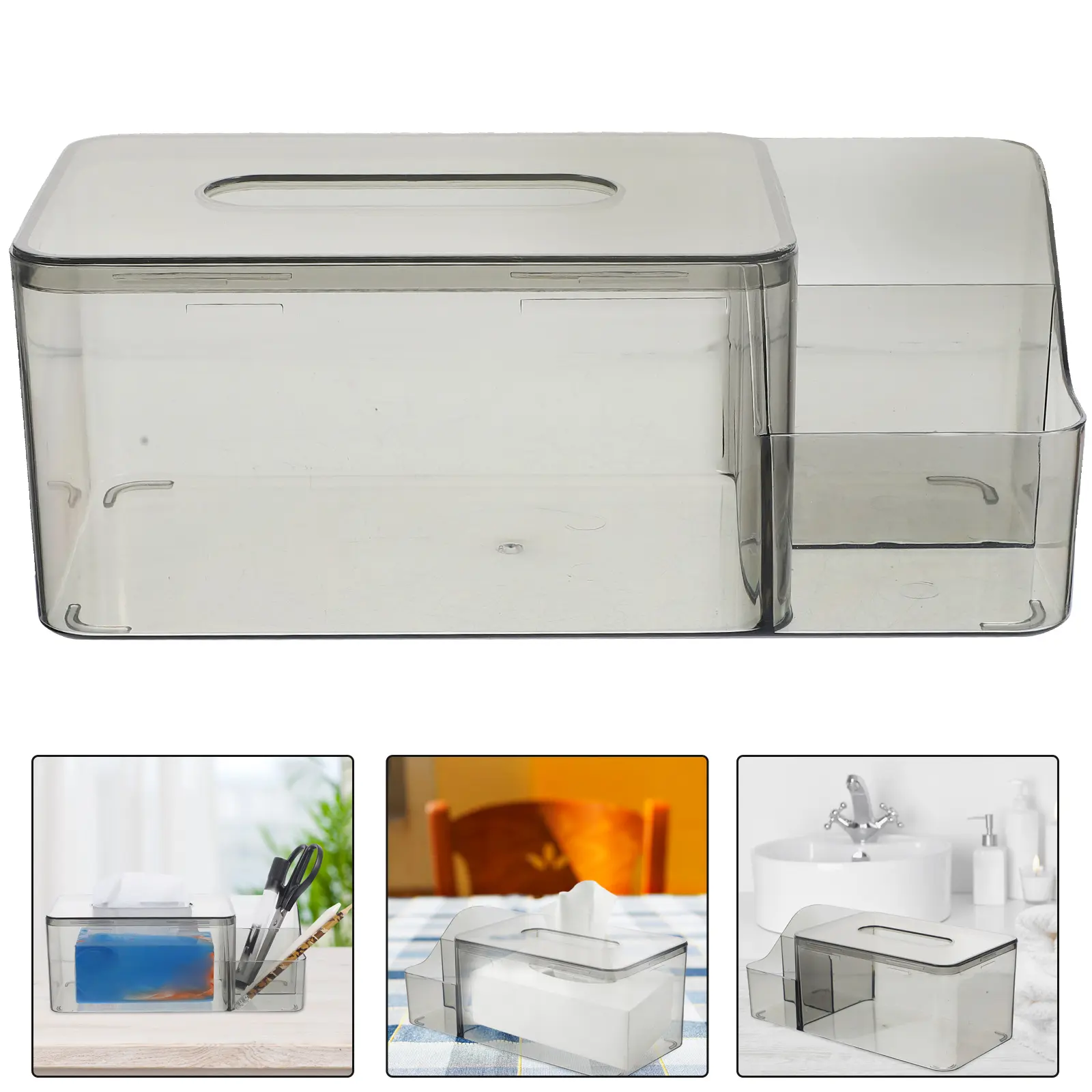 Storage Box Facial Napkin Organizer Cover Holder Rectangular Tissue Paper Case Simple Rectangle