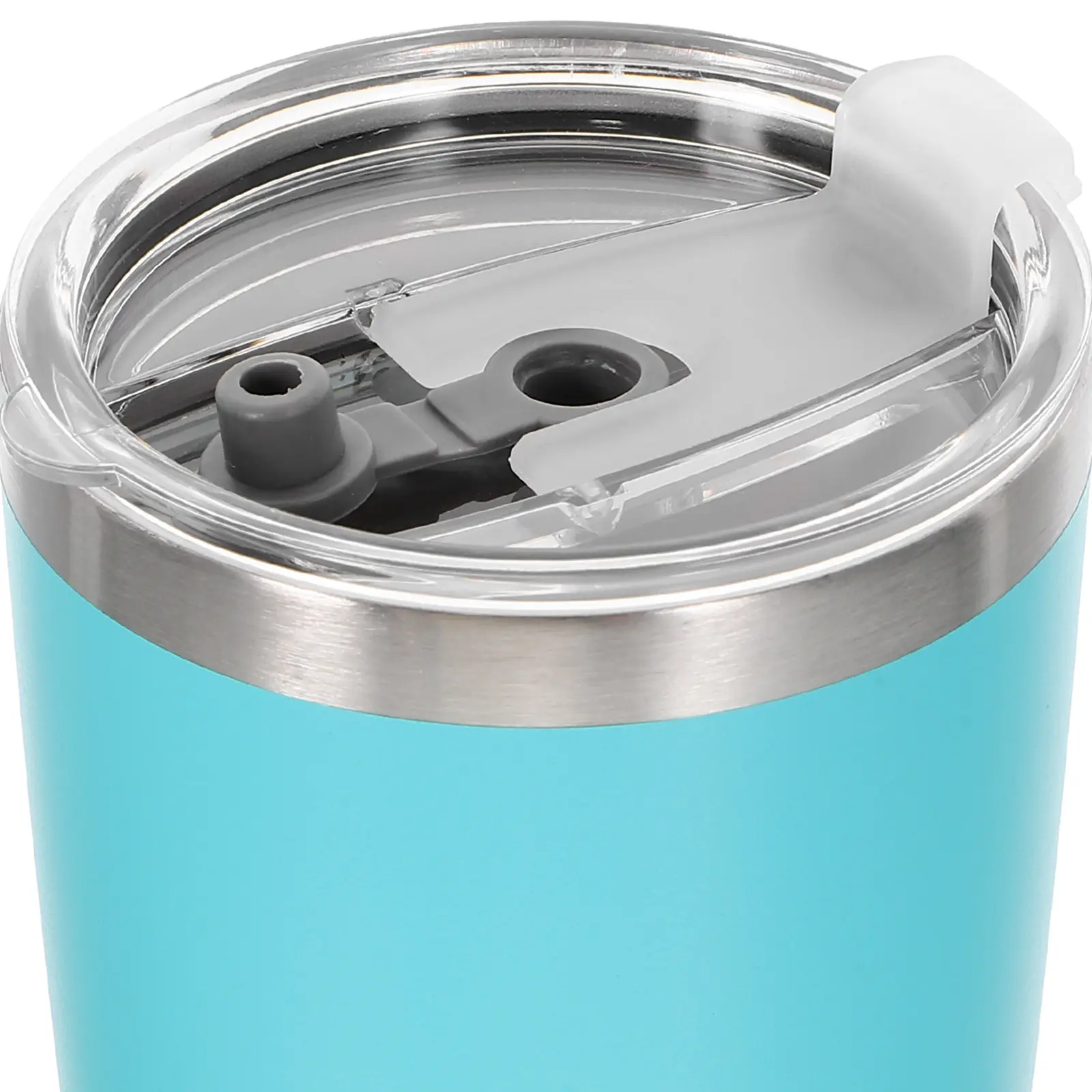 Stainless Steel Insulated Water Cup Portable Vacuum Flask for Travel Car Coffee Mug Blue Lightweight Outdoor Practical