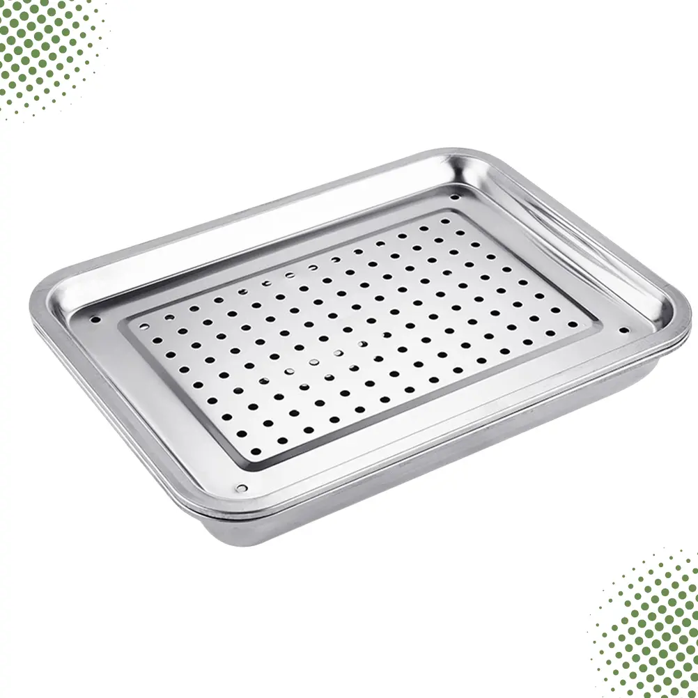 Stainless Steel Tea Set Square Tray Drinks Serving Kung Fu Trays for Japanese Style