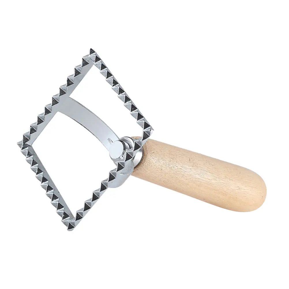 Stainless Steel Biscuit Mold Cookie Embossed Pastry Tool Wooden Handle Food Grade Safe Easy to Use Practical Utensil