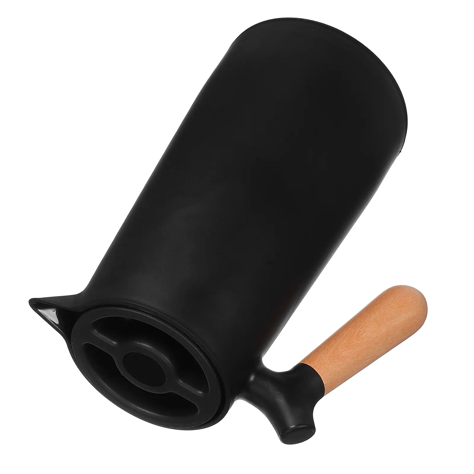 Odorless Large Capacity Insulated Warm Keeping Kettle Plastic Shell Glass Liner Wood Household Thermal Bottle 1L 1Pc