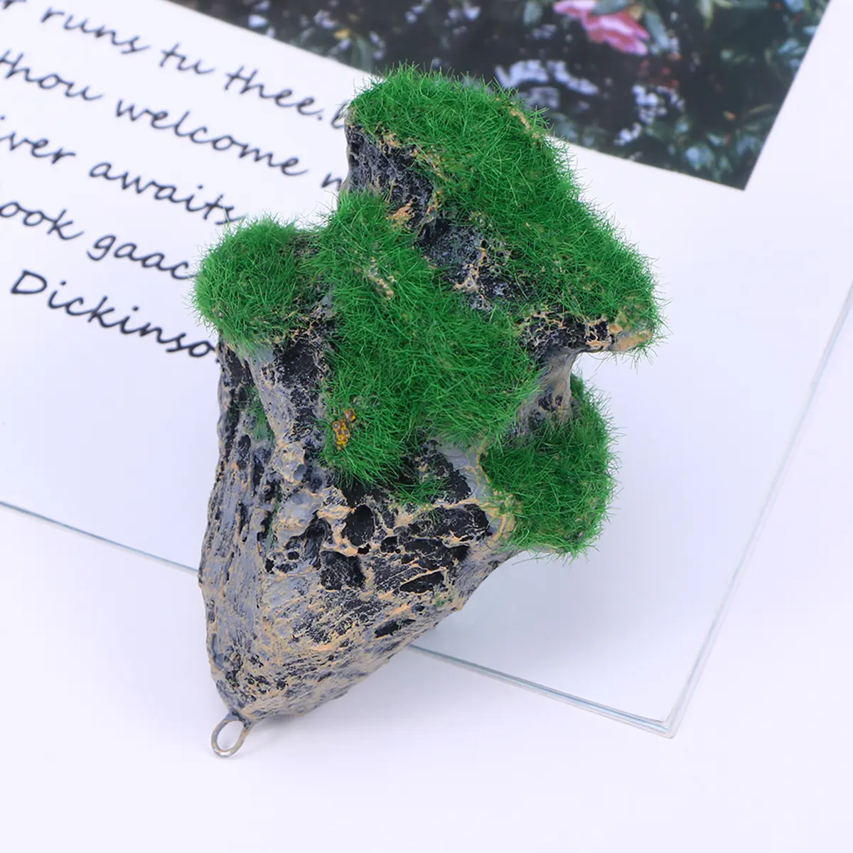 Aquarium Floating Decor Bubbler Decorations Accessories Fairy Stone Artificial Plant Fish Tank
