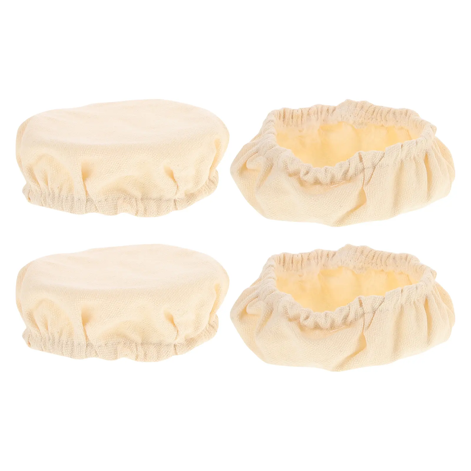 4pcs Cloth Covers for Glass Jars 6-7 5CM Fermentation Proofing Bread Bowls Kitchen Wide Mouth Jar Lids Storage Lids