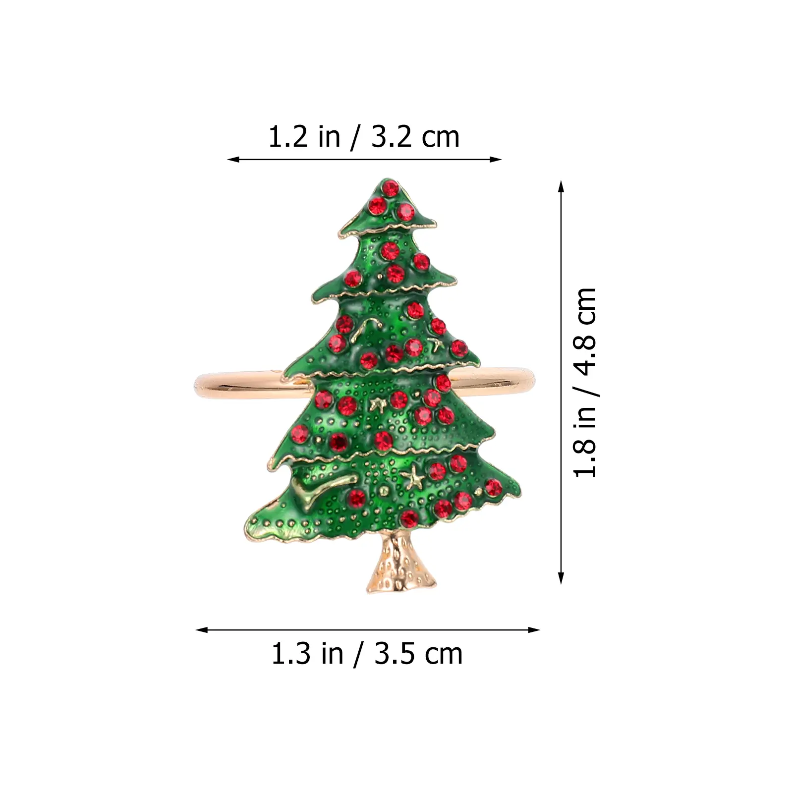 4 Pcs Christmas Napkin Rings Stainless Steel Home Restaurant Party Xmas Decor Cloth Towel Fits Save Space Dining Table