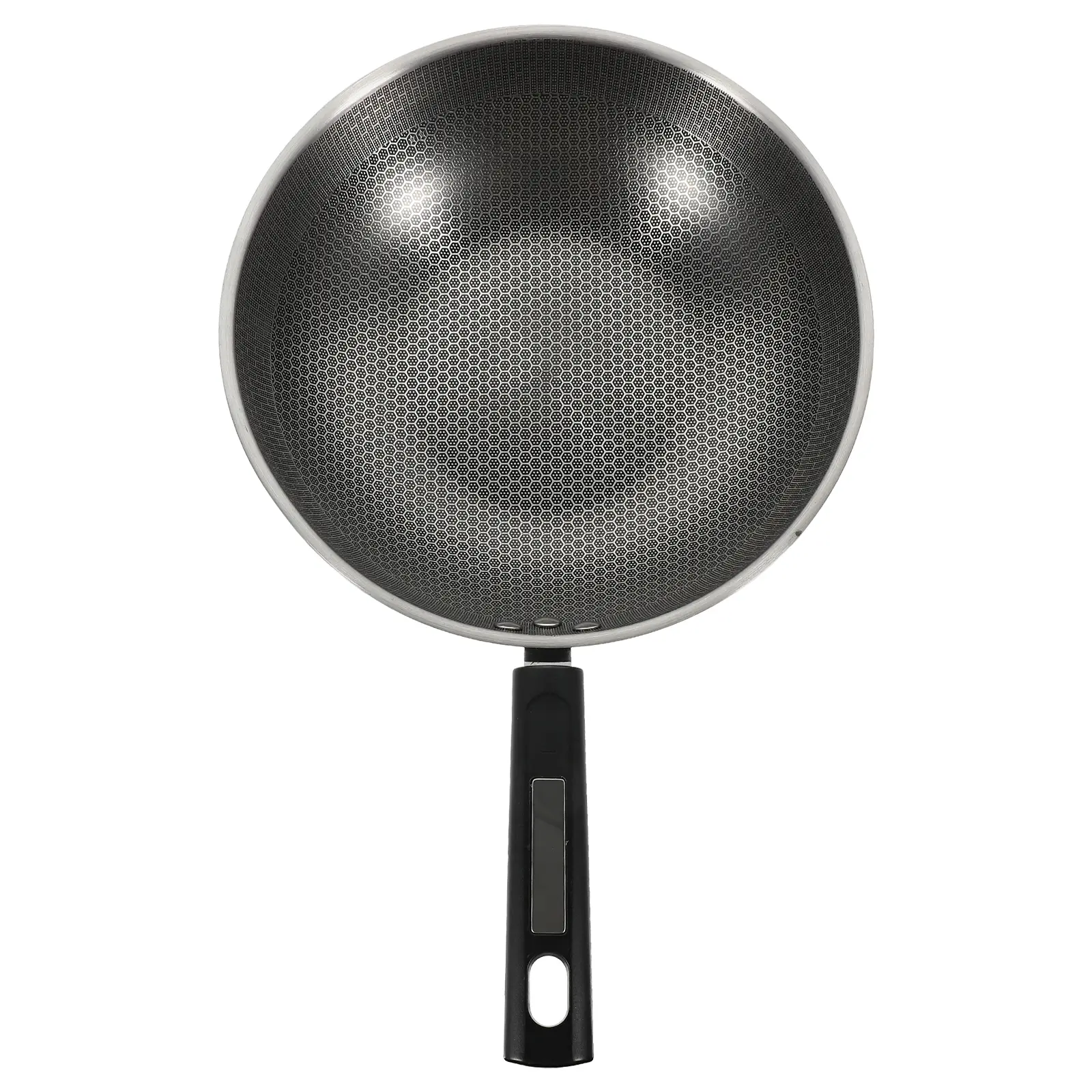 Honeycomb Non Stick Frying Pan 32cm Stainless Steel H Flat Bottom Egg Fry Kitchen Cookware Chinese Wok Skillet