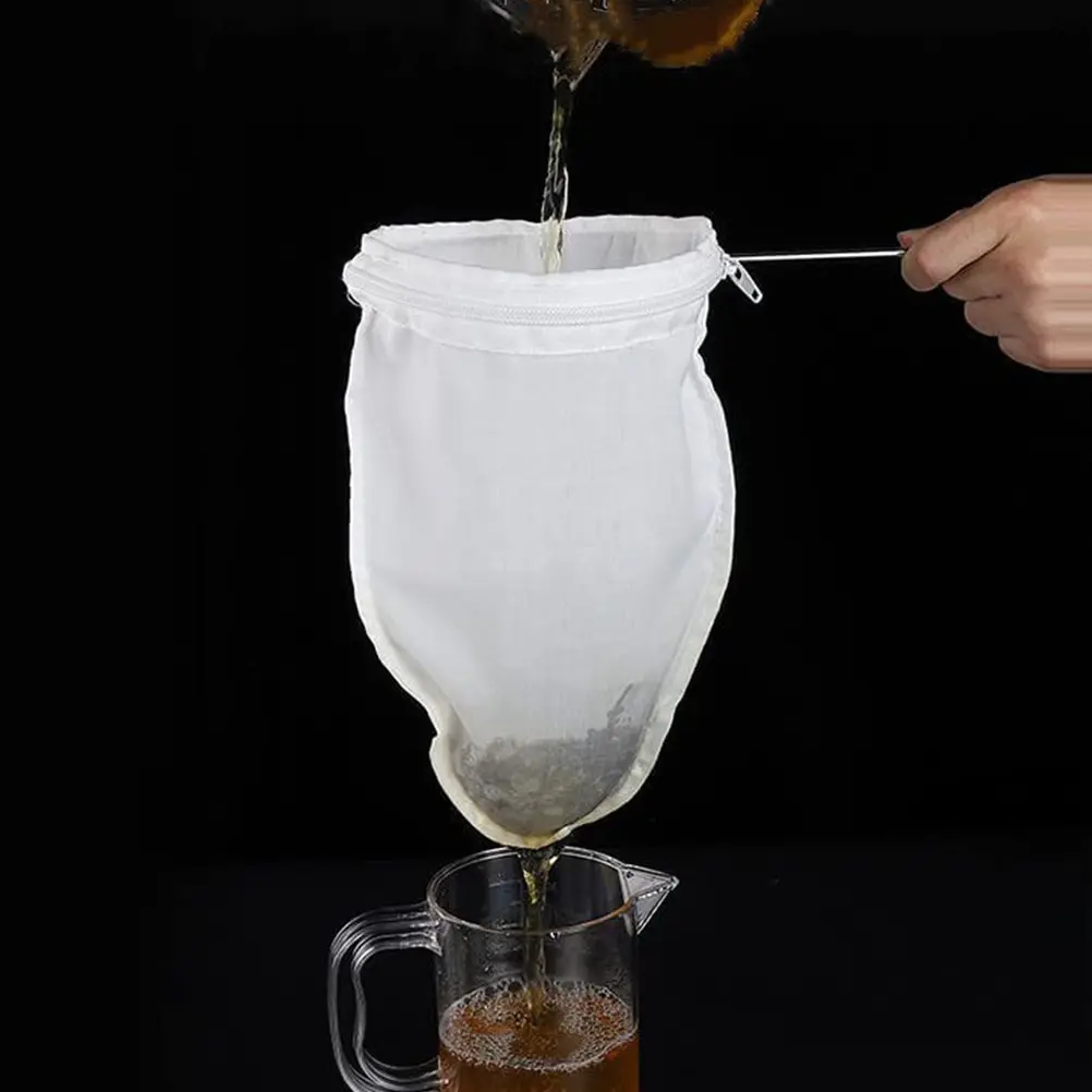 Reusable Filter Filter Bag Kitchen Mesh Bag Mesh Bags Milk Soybean Tea Coffee Stainless Steel H Washable Reusable