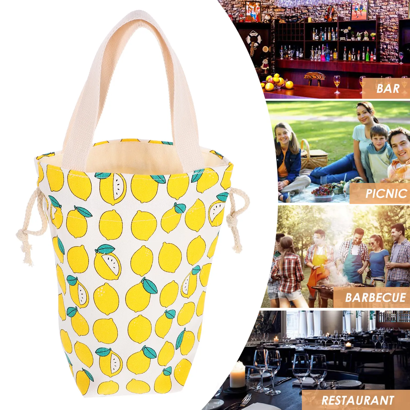 Portable Water Bottle Sleeve Canvas Cup Cloth Cover Insulated Tea Drinking Holder Protector Reusable Coffee Cover Wear