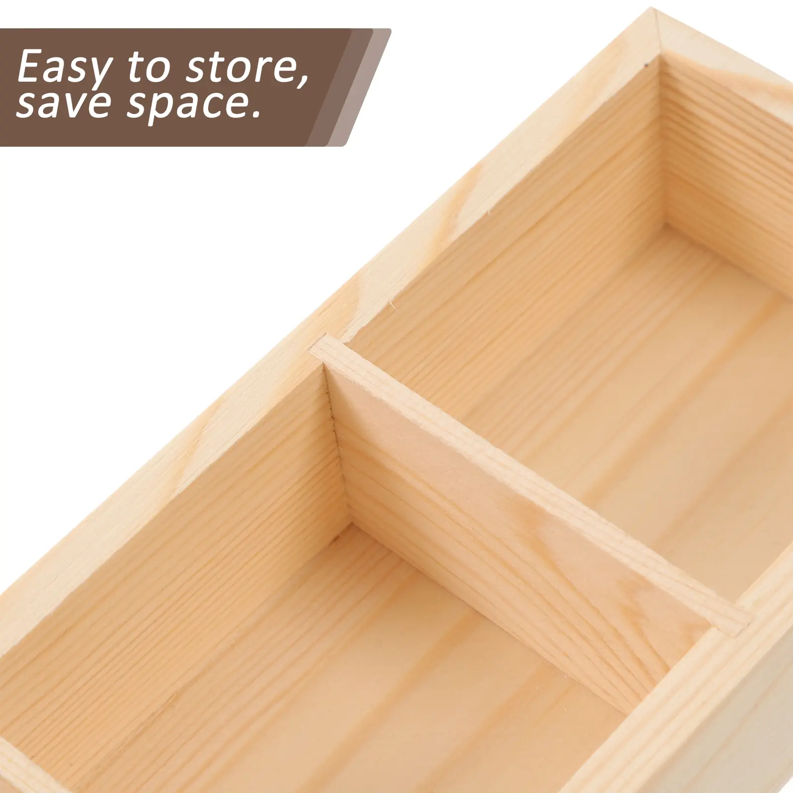 Multi Compartments Storage Box Wooden Texture Tea Bag ganizer Coffee Syrup Holder Sugar Packet Keeper Milk Jug Container