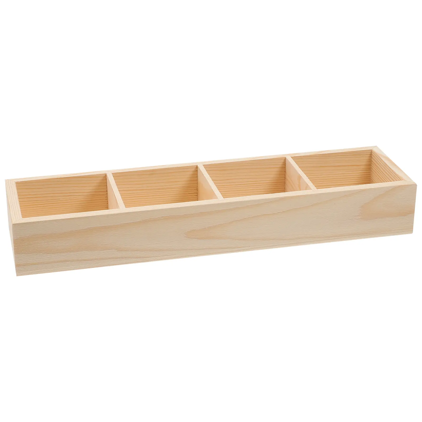Multi Compartments Storage Box Wooden Texture Tea Bag ganizer Coffee Syrup Holder Sugar Packet Keeper Milk Jug Container