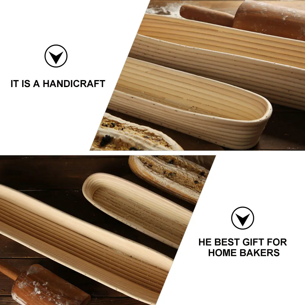 1pc Bread Proofing Baskets Natural Rattan Handwoven Fermentation Bowl Eco Friendly Baking Tools for Sourdough Bread Baking