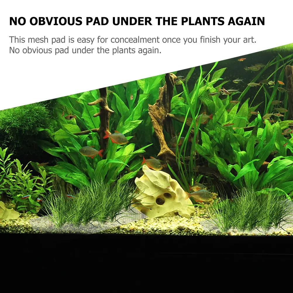 2 Pcs Stainless Steel Filter Sheet Aquarium Mesh Pad Sturdy Fish Tank Accessories Bendable Replaceable Accessory