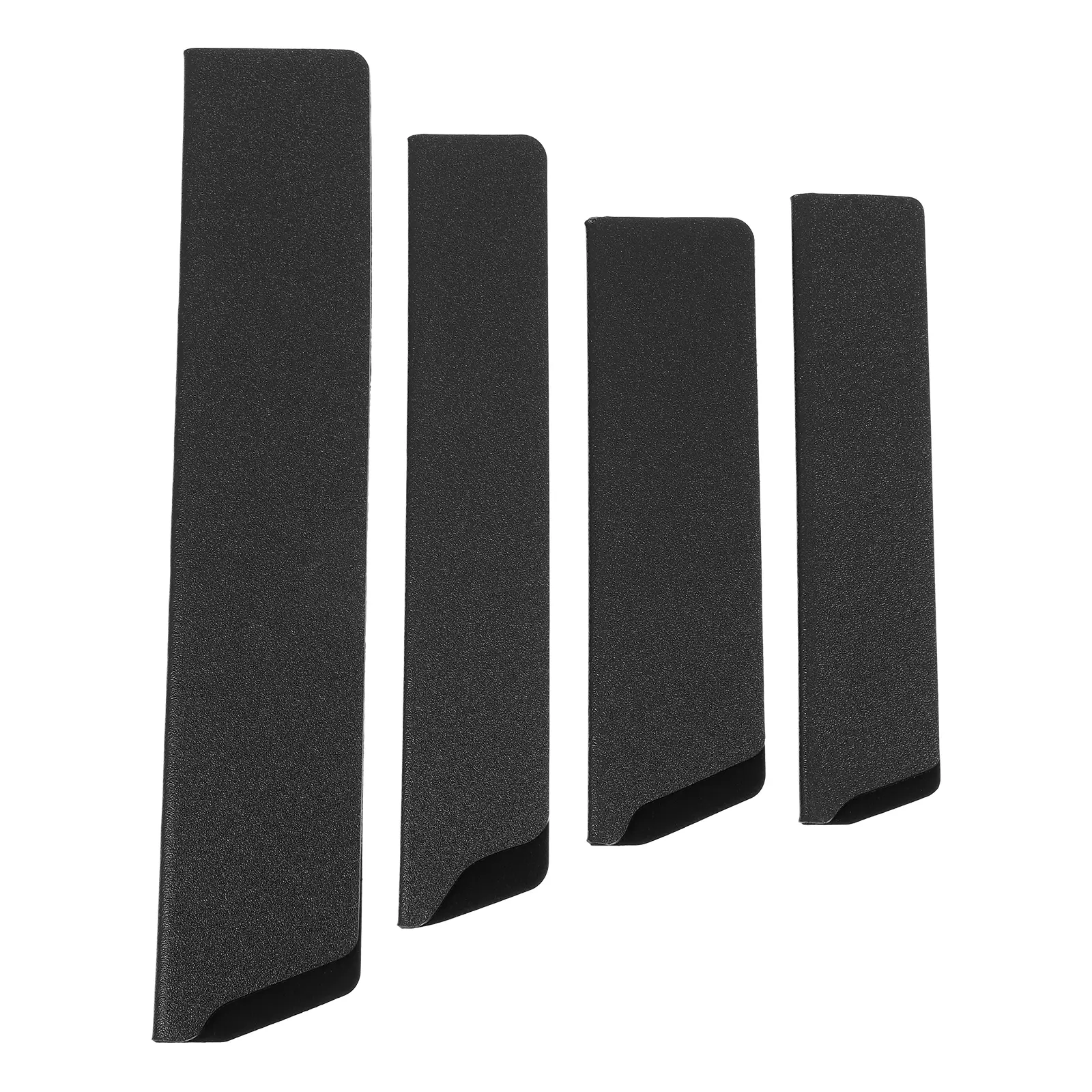 4pcs Protective Sleeves Kitchen Knife Set Sheathes ABS Flocking Design Lightweight Portable Use Experience
