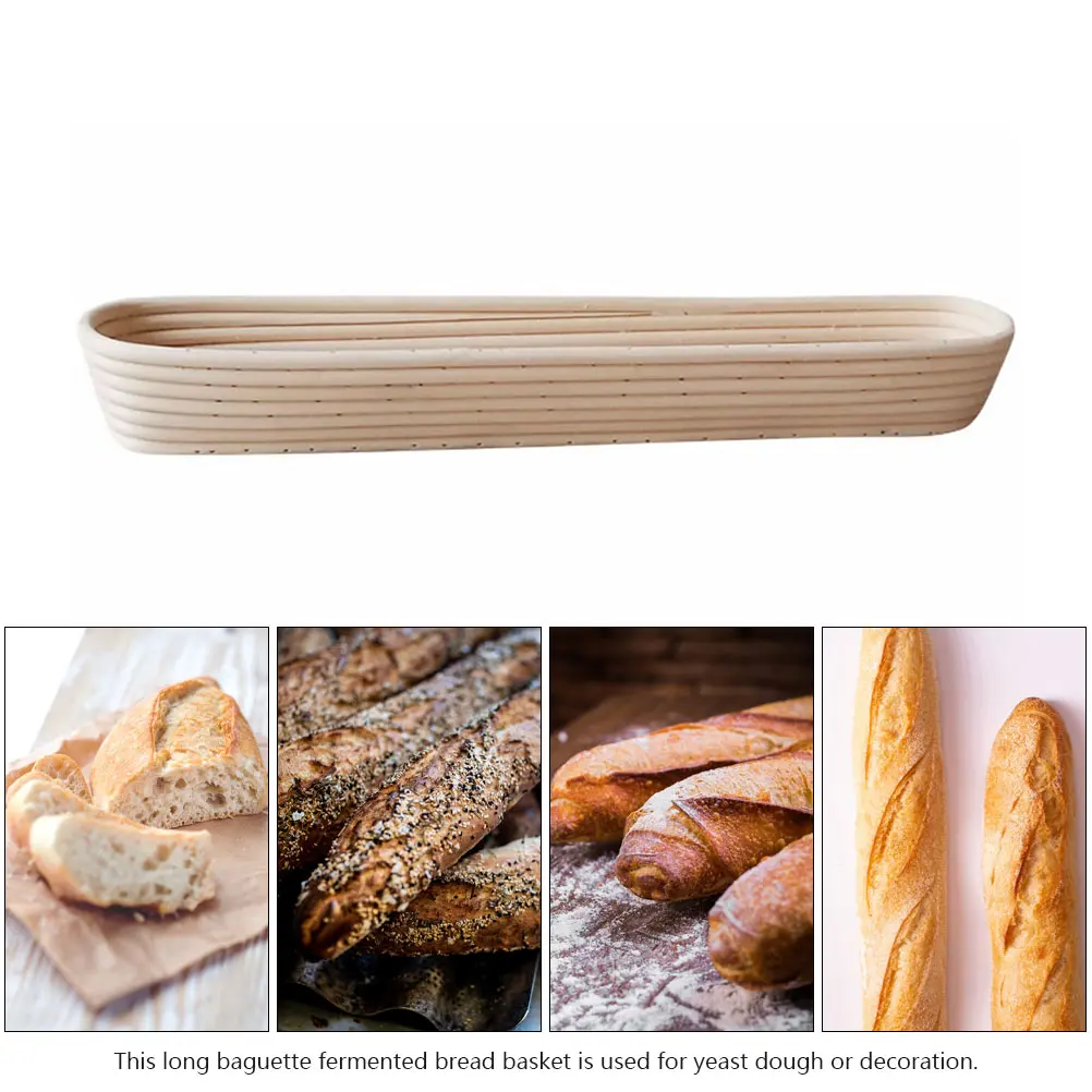 1pc Bread Proofing Baskets Natural Rattan Handwoven Fermentation Bowl Eco Friendly Baking Tools for Sourdough Bread Baking