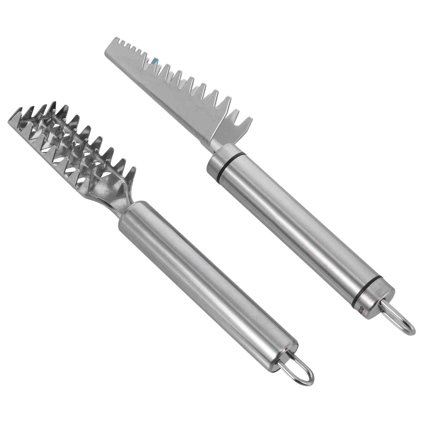 2Pcs Fish Scale Scraper Kitchen Gadgets Skin Cleaner Remover Tool Stainless Steel Picnic Restaurant Use