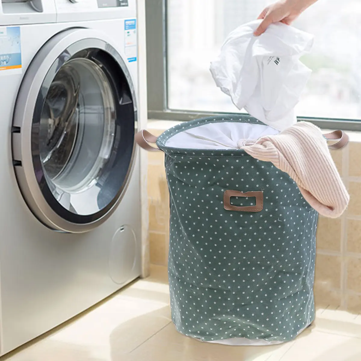 Laundry Basket Fabric Hamper Foldable Storage Large Capacity Clothing Baskets Bathroom ganizer Dirty Clothes Container