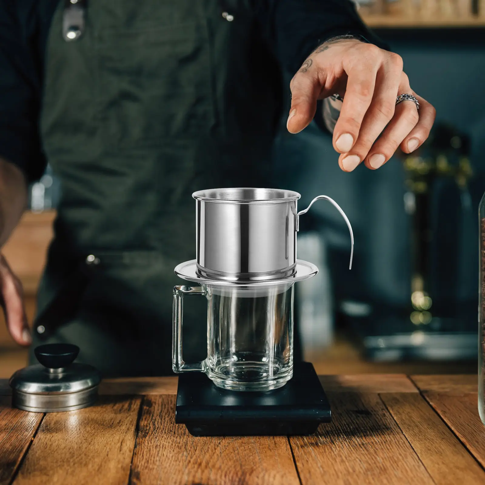Vietnamese Coffee Dripper Stainless Steel Filter Funnel Tool 304 Material Maker Gifts Kitchen Bar Utensils