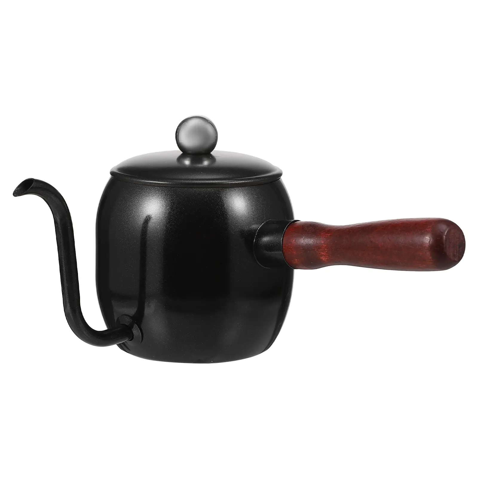 Wood H Coffee Pot Kettle Long Spout Tea Kettle Home Office Cafe Kitchen Use Stainless Steel H Brew Container