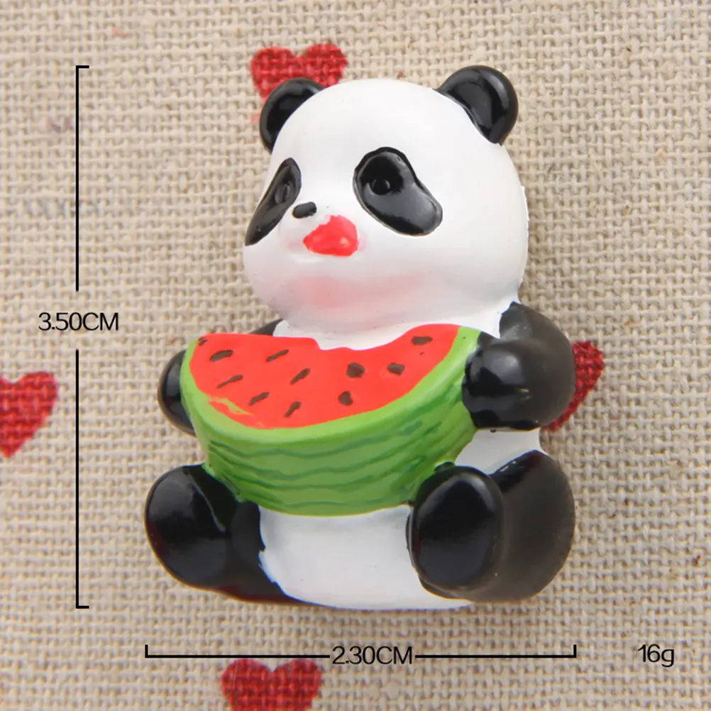 Resin Panda Design Fridge Magnets Refrigerator Accessories Magnetic Sticker Home Decor Three Dimensional nament Gifts Panda