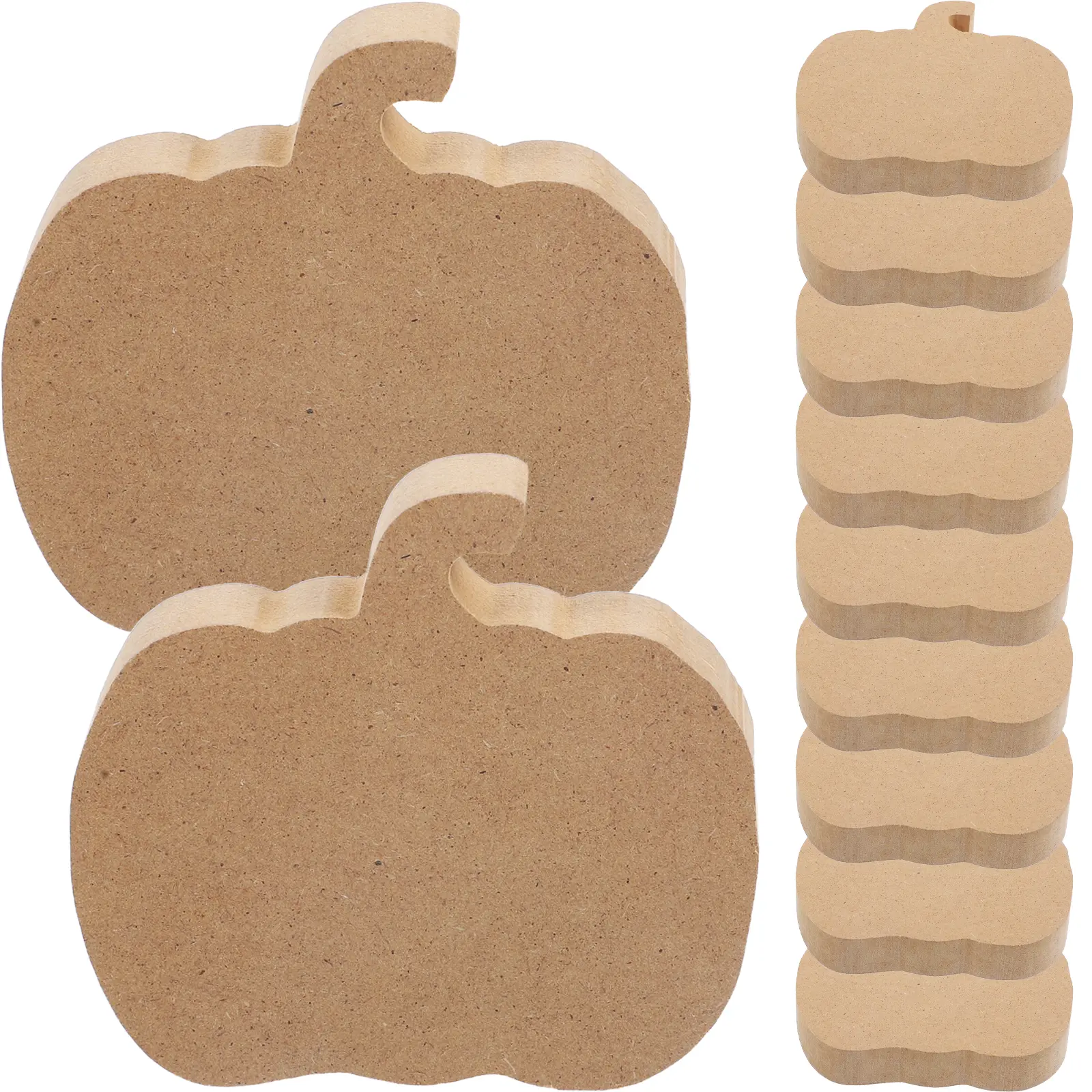 10 Pcs Unfinished Diy Wood Pieces Halloween Fall Decor Decor Wooden Blank Cutouts Fall Craft Supplies Diy Pieces naments