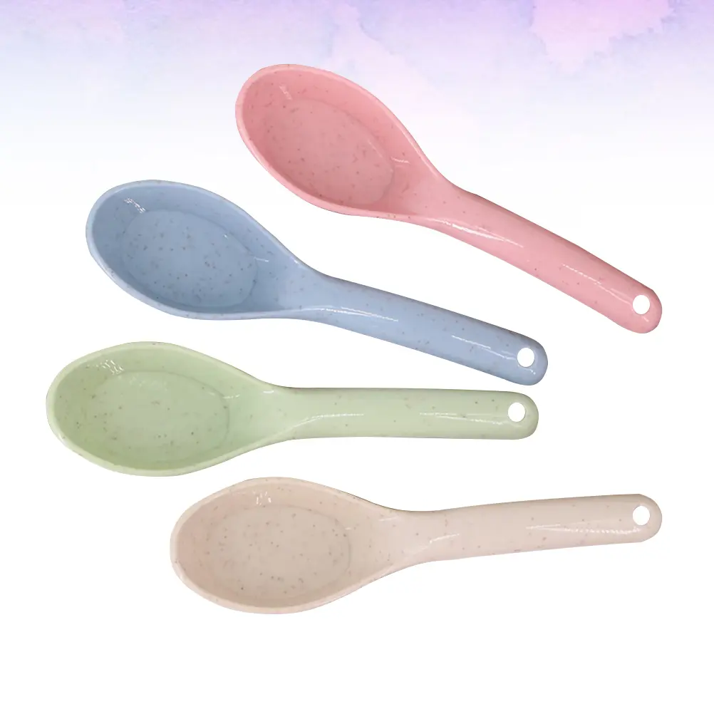 50pcs Children's Spoon Multifunctional Household Disposable Spoons for Kids Cake Soup Porridge Easy Grip Wedding
